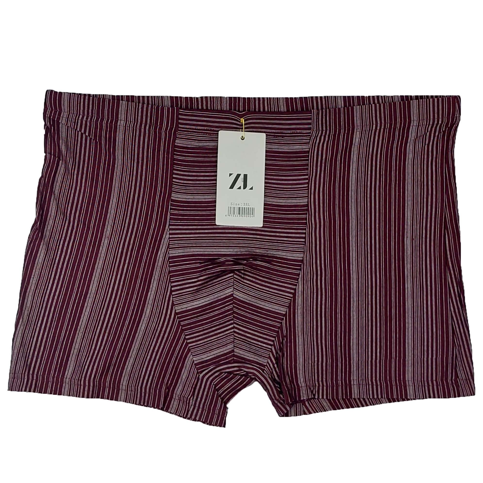شورت مردانه پادار طرح ZL رنگ زرشکی کد 1029